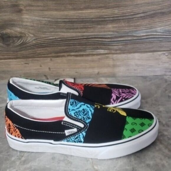 New Vans Classic Slip On Crayola Diy Trace Your Dreams Black‎ Sneakers Deadstock - Picture 5 of 10